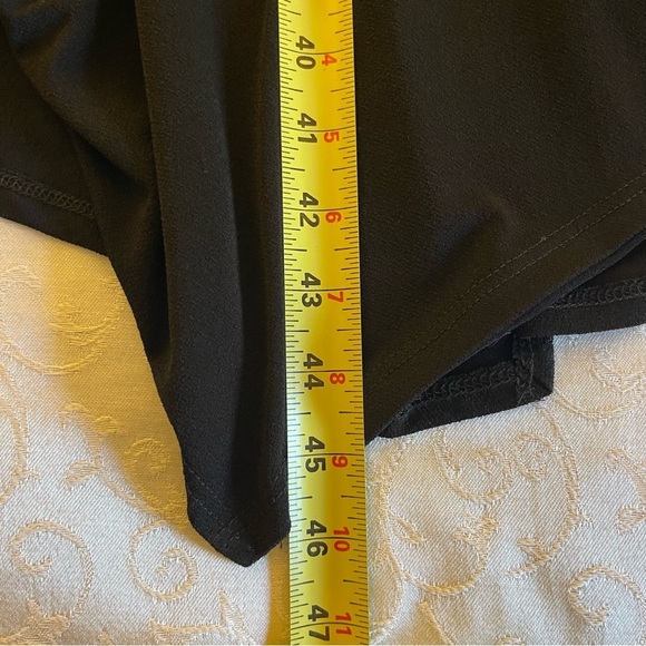 ZOE by Michael Phillips Black Handkerchief Dress With Embellished Collar - Picture 12 of 16